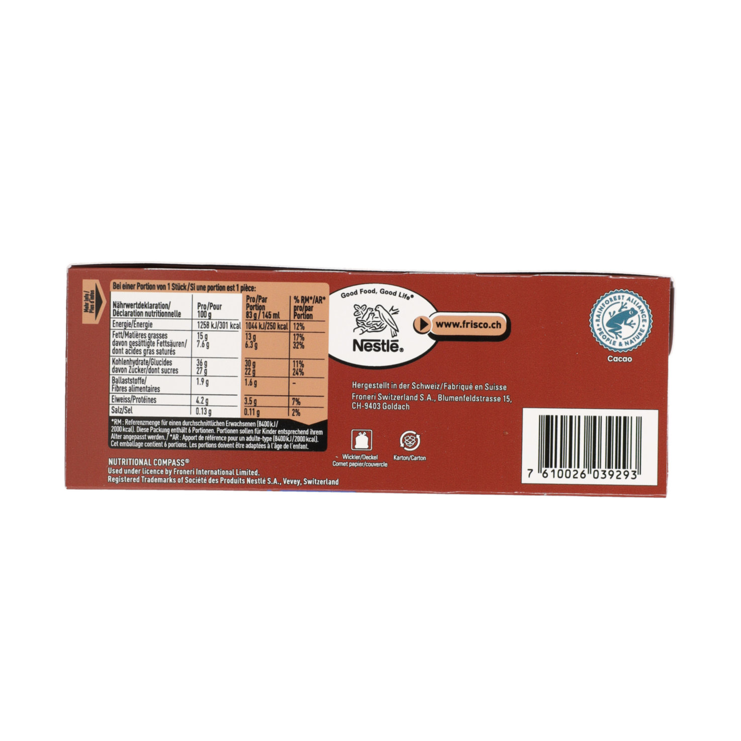 Frisco Extrême Chocolat 6x145ml