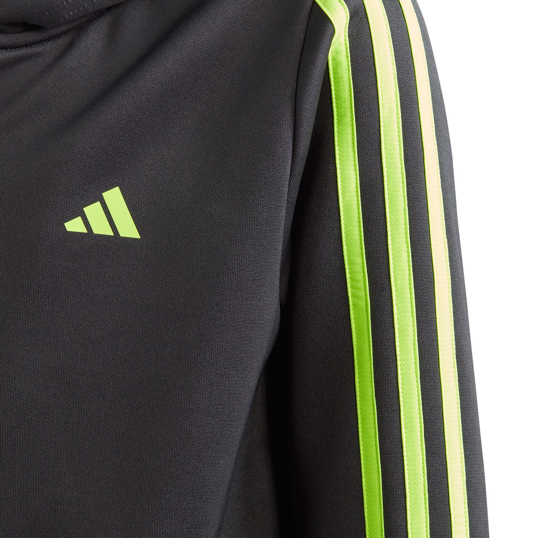 adidas Train Essentials Aeroready 3-Streifen Kapuzenjacke Jungen carbon