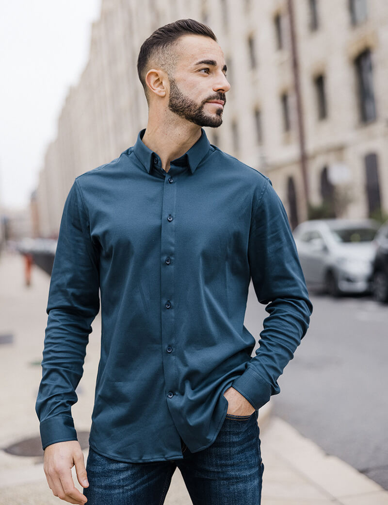 MOS MOSH CHEMISE HOMME MARCO JERSEY BERING SEA
