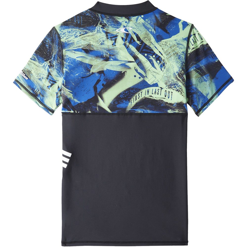 O'Neill Crazy Longsleeve Skin Rashguard Jungen princess blue colour block