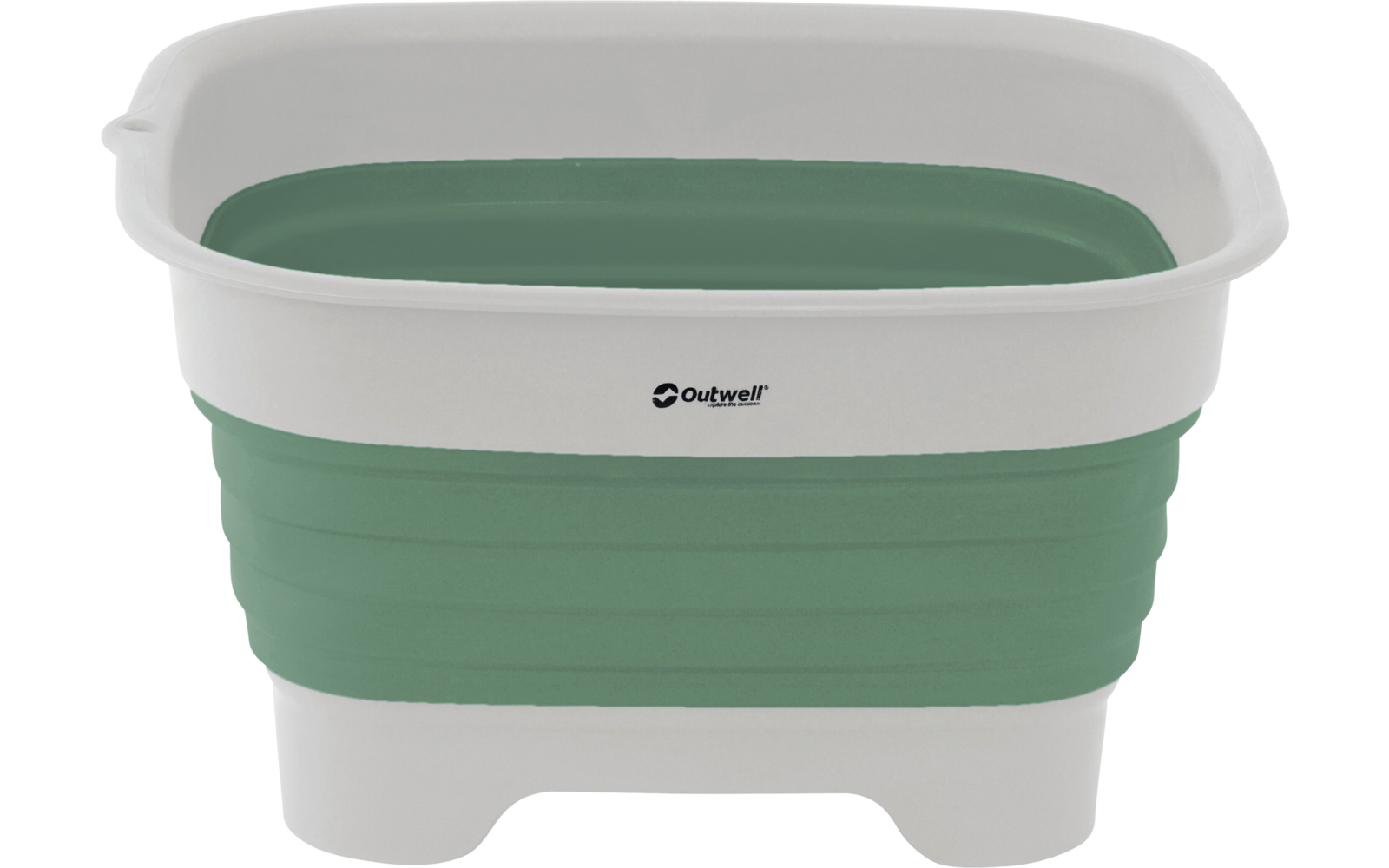 Outwell Collaps Waschschüssel mit Abfluss Grün 33,5 x 30 cm