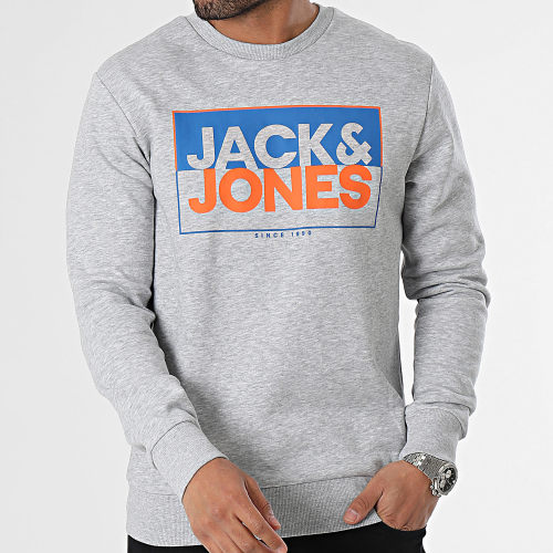 Sweat Crewneck Box Gris Chiné