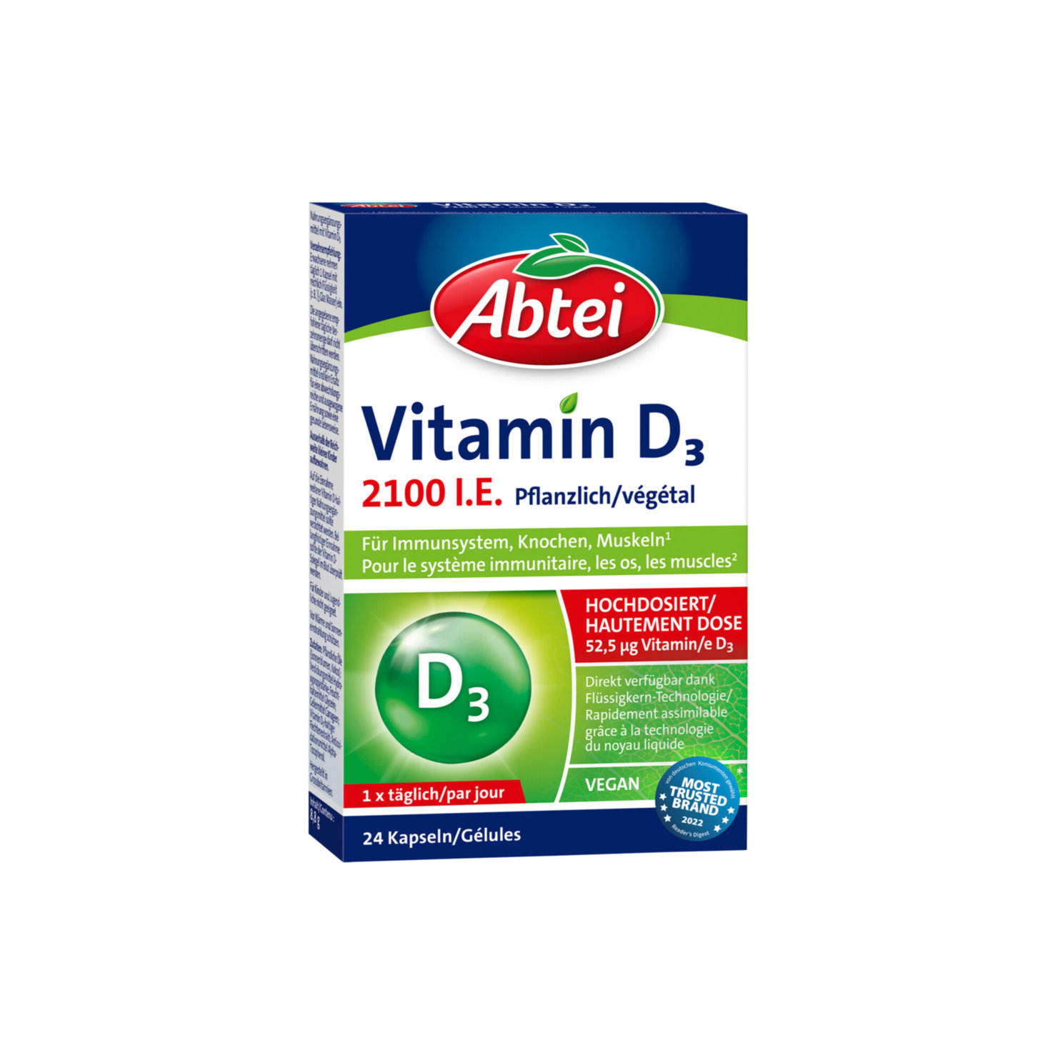 Abtei Vitamin D3 2100 Pflanzlich