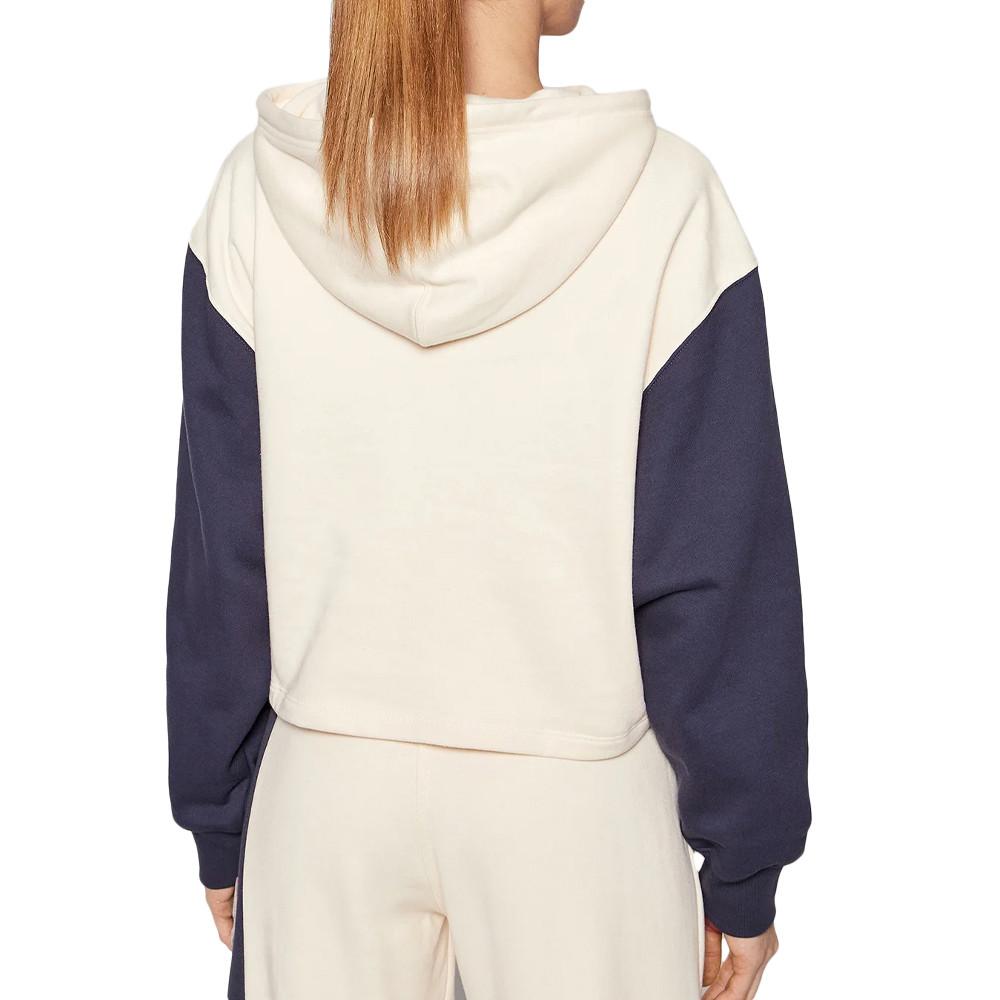 Adidas Sweat Beige/Marine Femme Adidas Hoodie