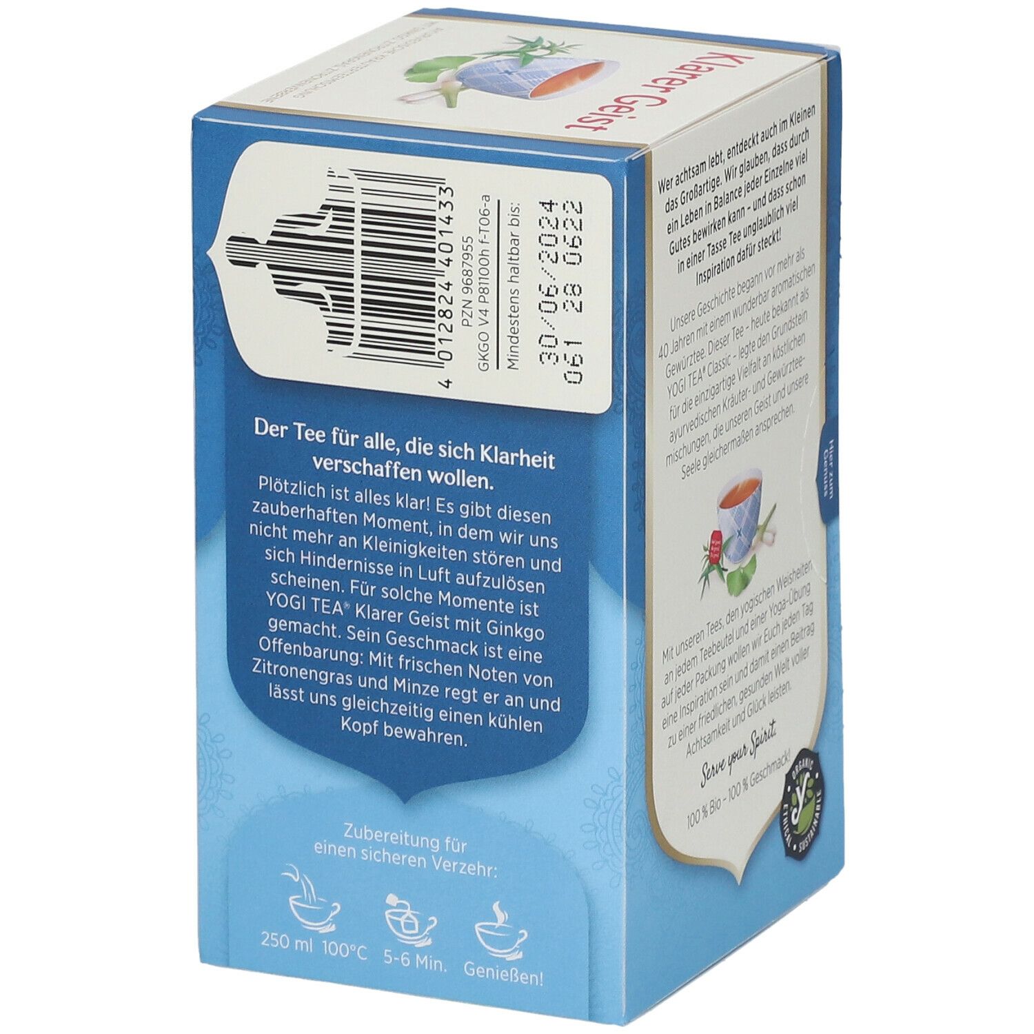YOGI TEA® Klarer Geist, Bio Kräutertee