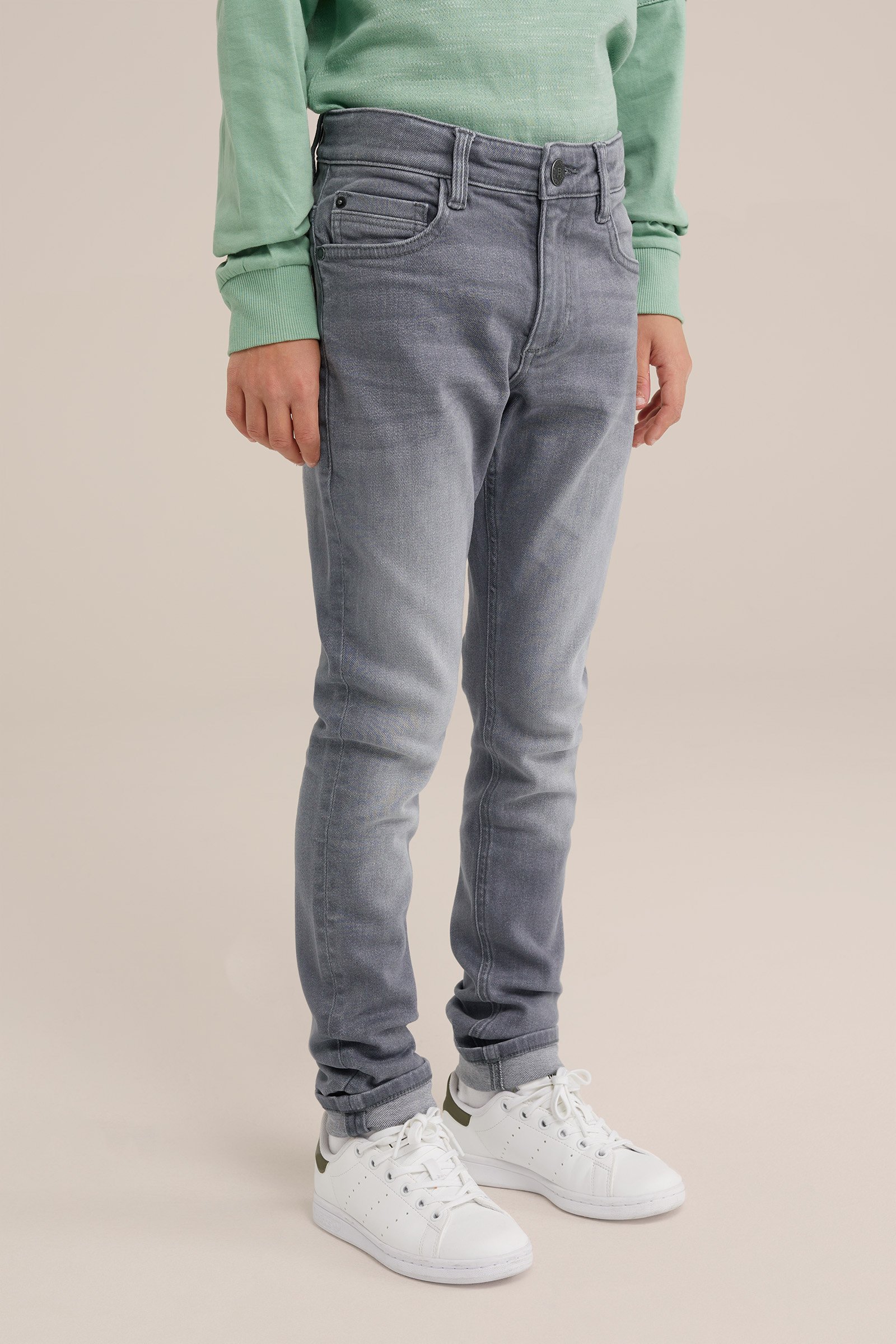Jongens skinny fit jeans met stretch Blue Ridge Lichtgrijs