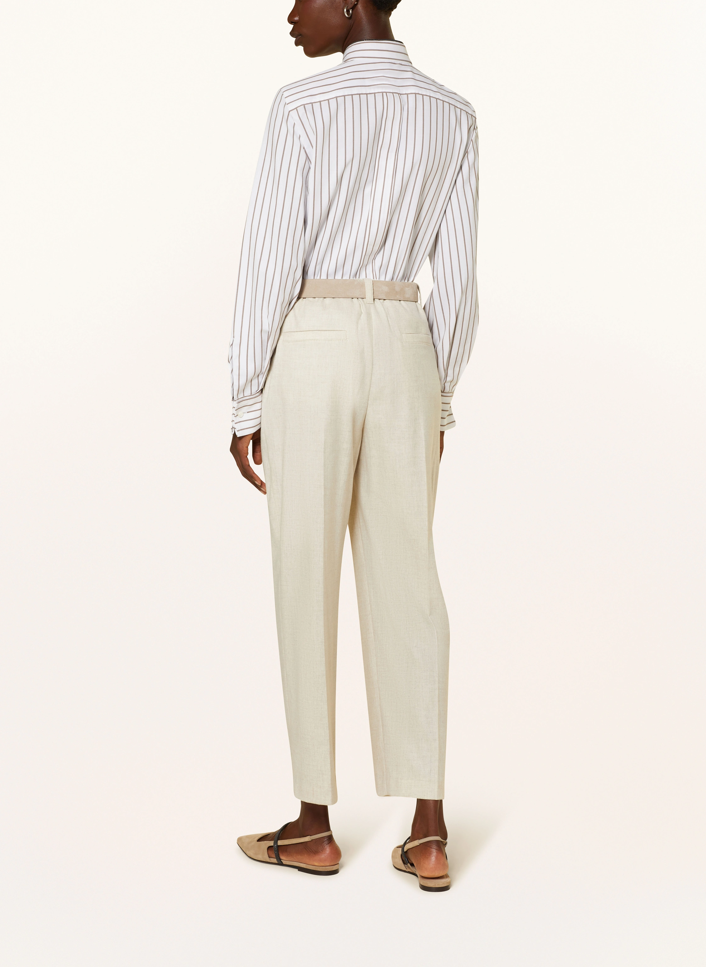 BRUNELLO CUCINELLI Hemdbluse mit Schmucksteinen