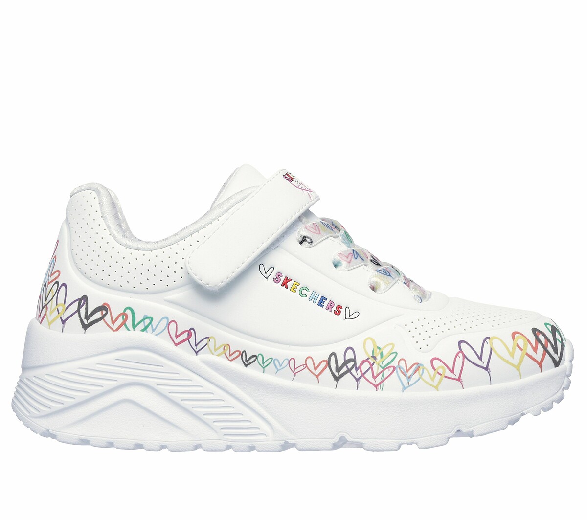 Tênis SKECHERS JGoldcrown: Uno Lite - Heart Craze