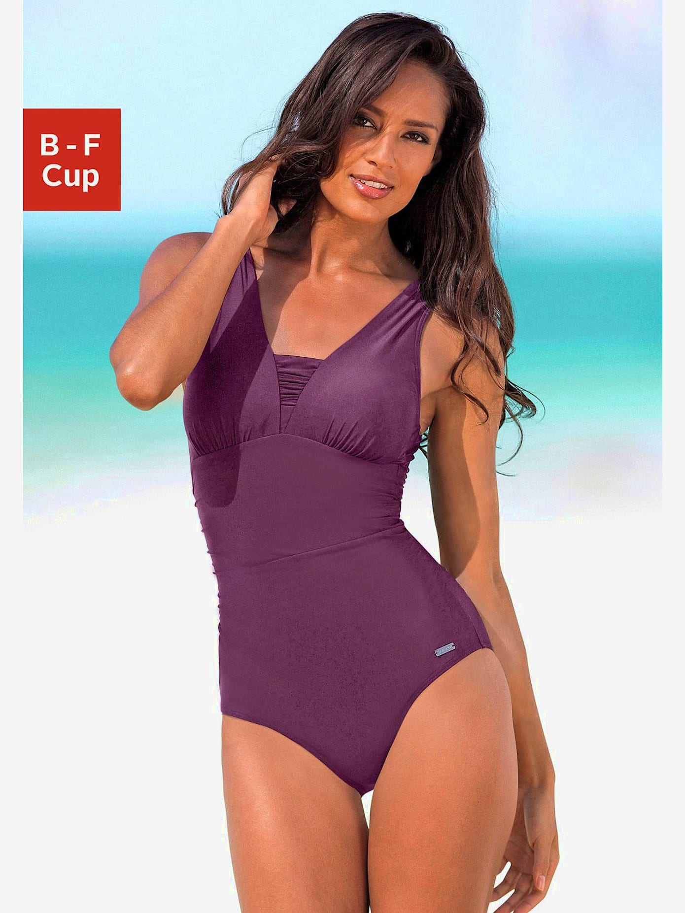 Maillot de bain empiècement affinant