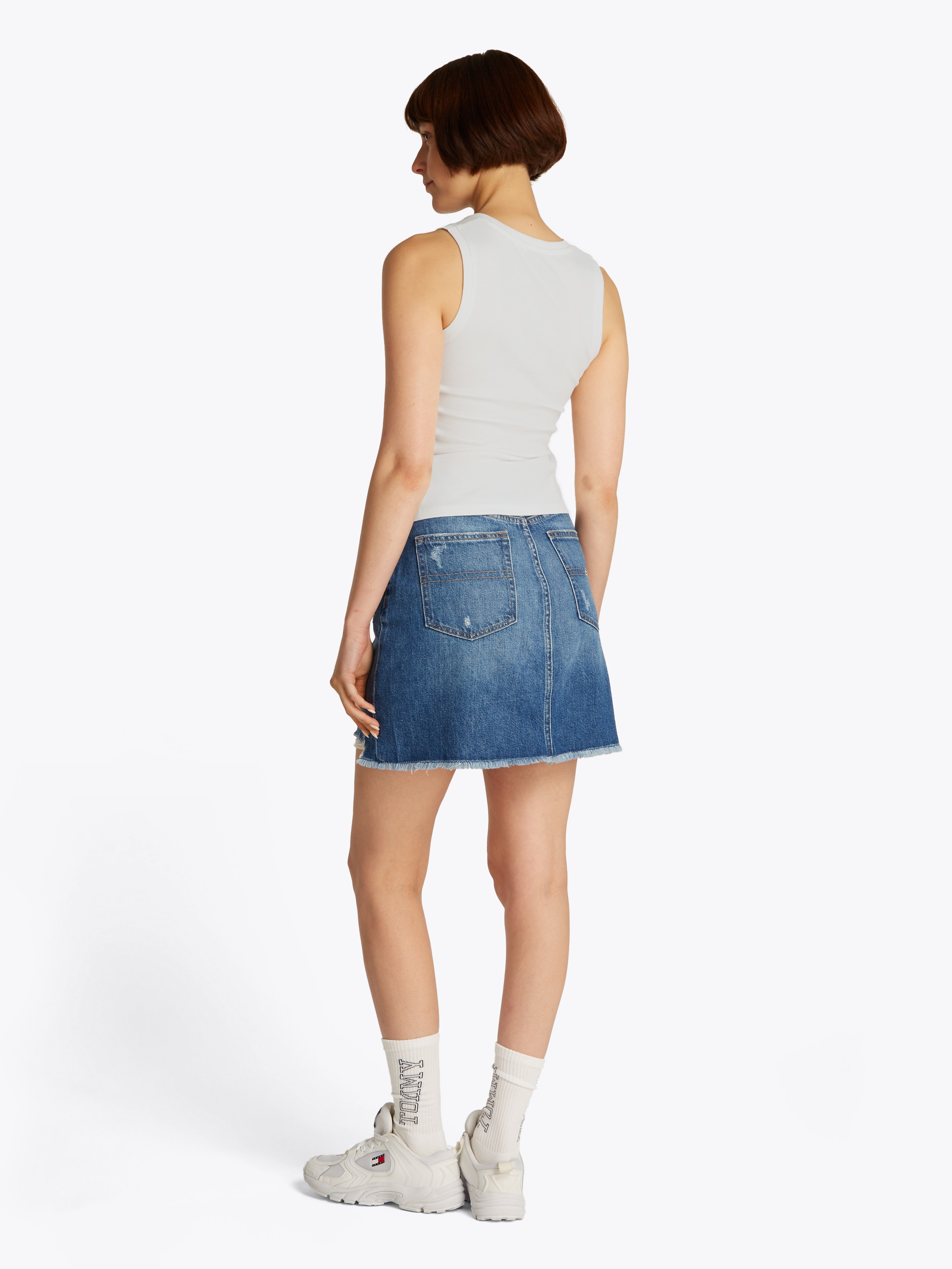 Tommy Jeans Curve Tanktop »TJW ESSENTIAL RIB TANK EXT«, in Grossen Grössen, Rippware
