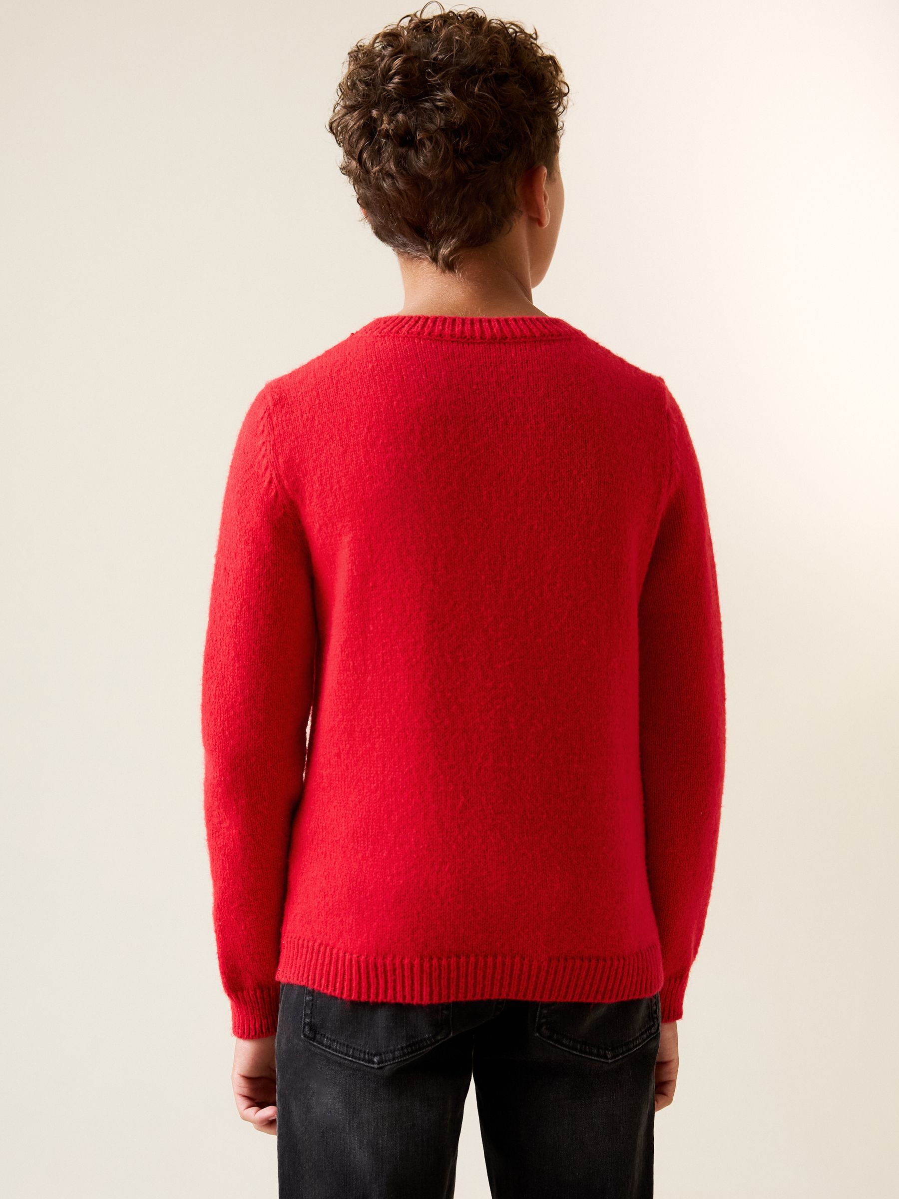 Lipsy Christmas Crew Neck Season Slogan Family Knitted Jumper (5-16yrs)