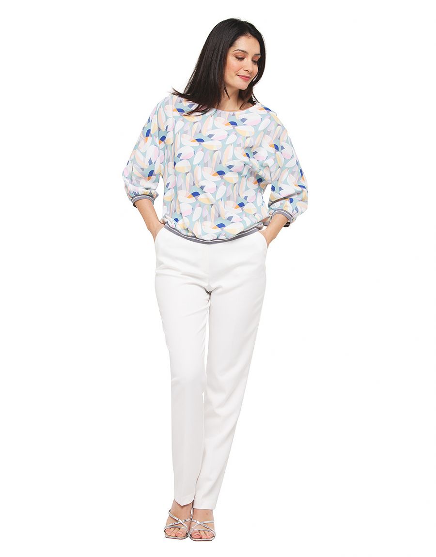 Blouse imprimée pastel