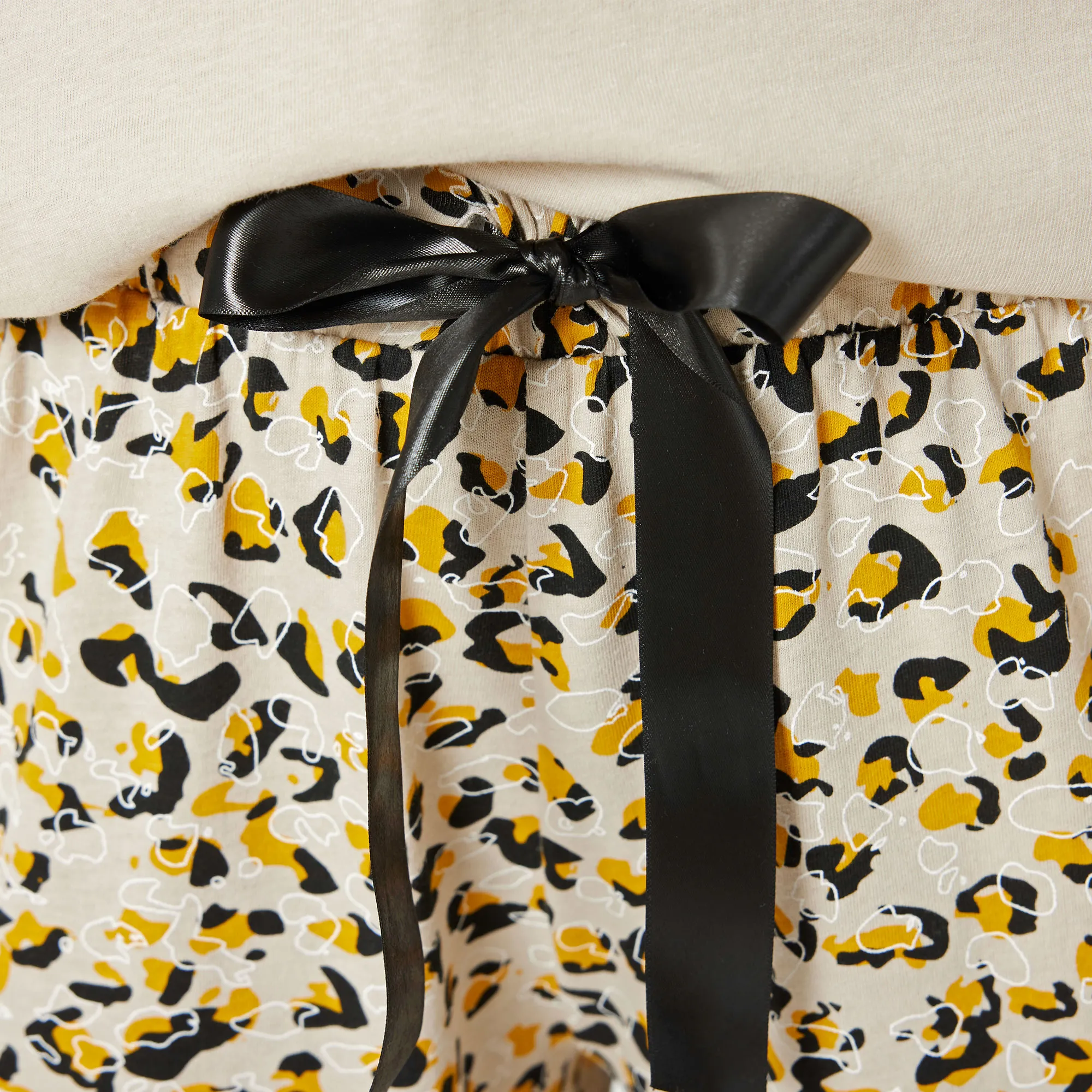 Damen-Schlafhose mit Leo-Muster, Mix&Match