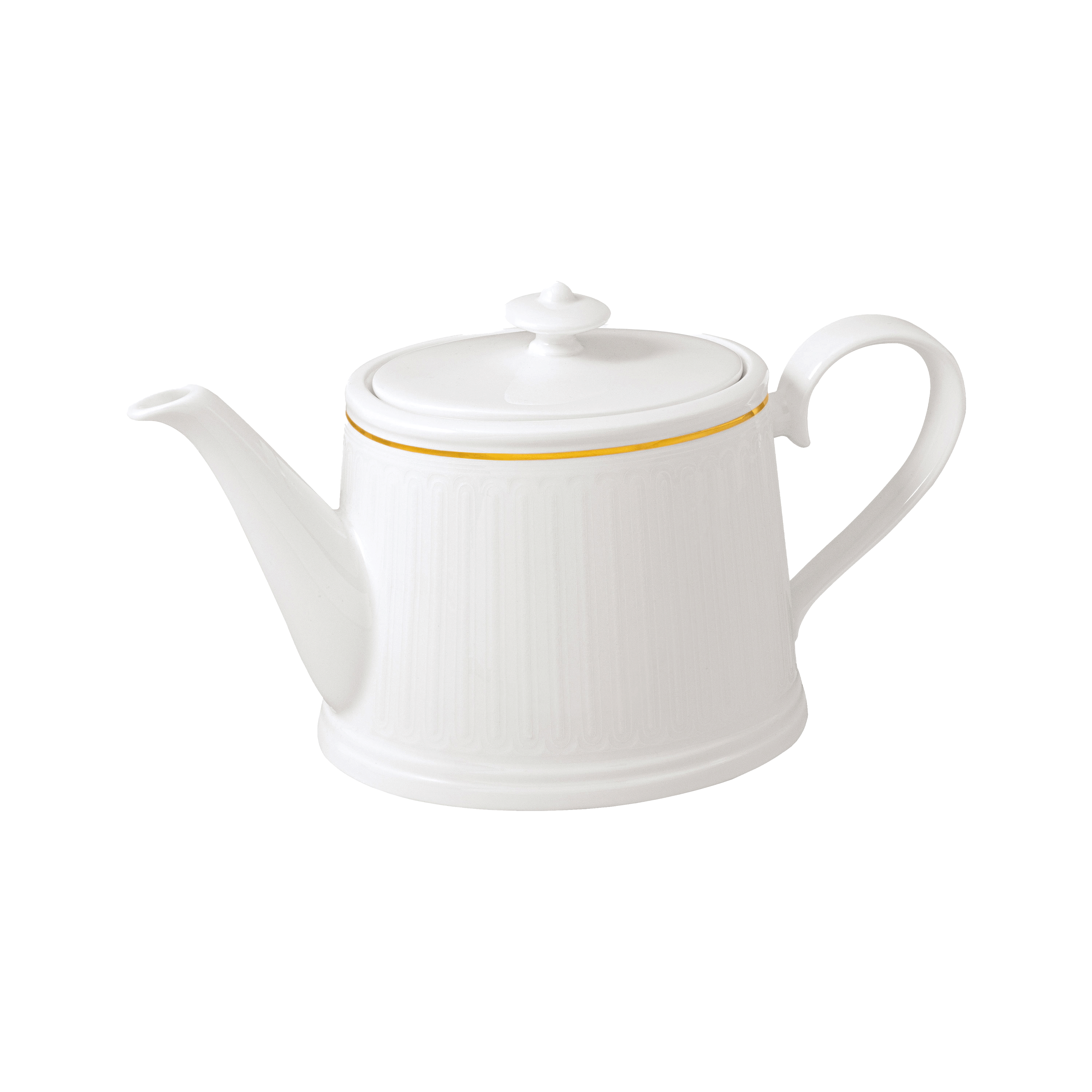 Chateau Septfontaines Teapot White, 37.2 oz, Premium Bone Porcelain
