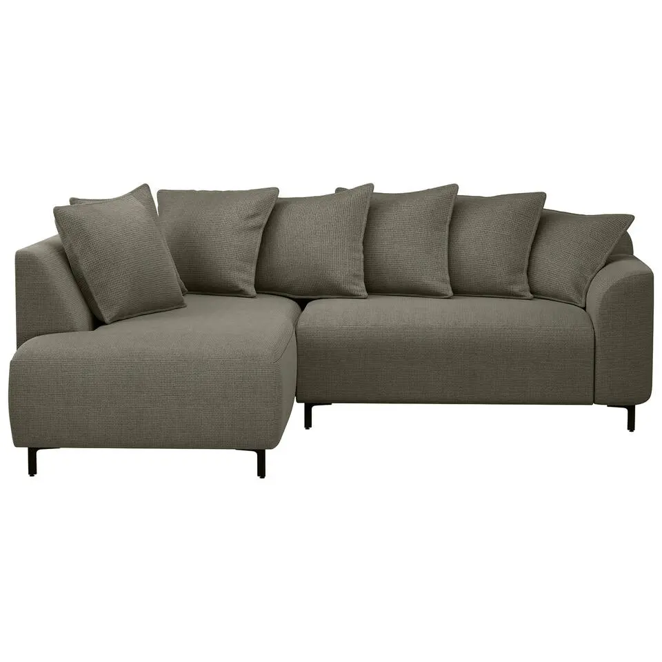 Hoekbank Elsa links - stof Eden - mokka