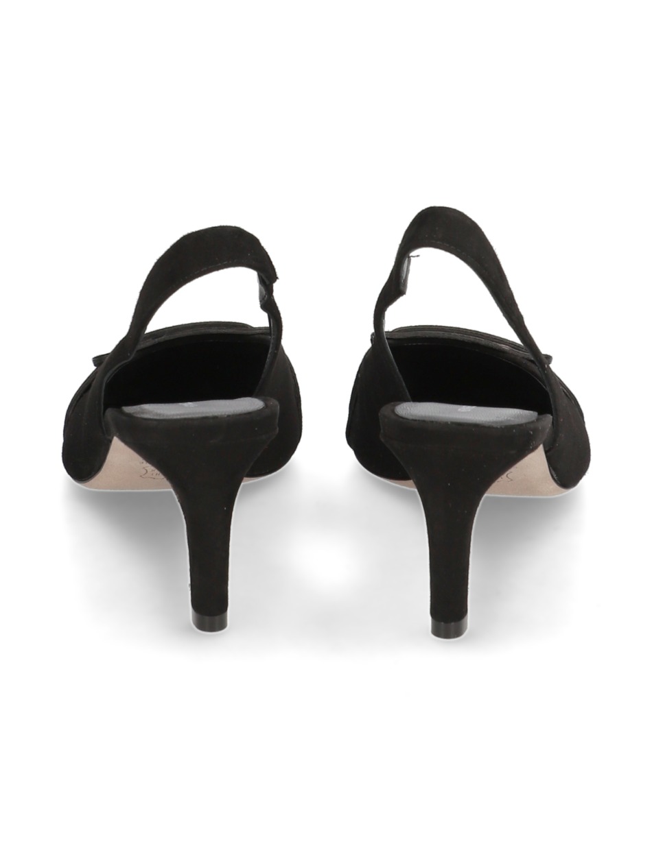 Veloursleder Slingpumps