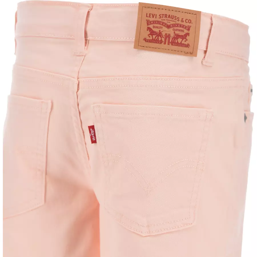 Levi's® Kids Girlsfriend Shorts Pale Peach