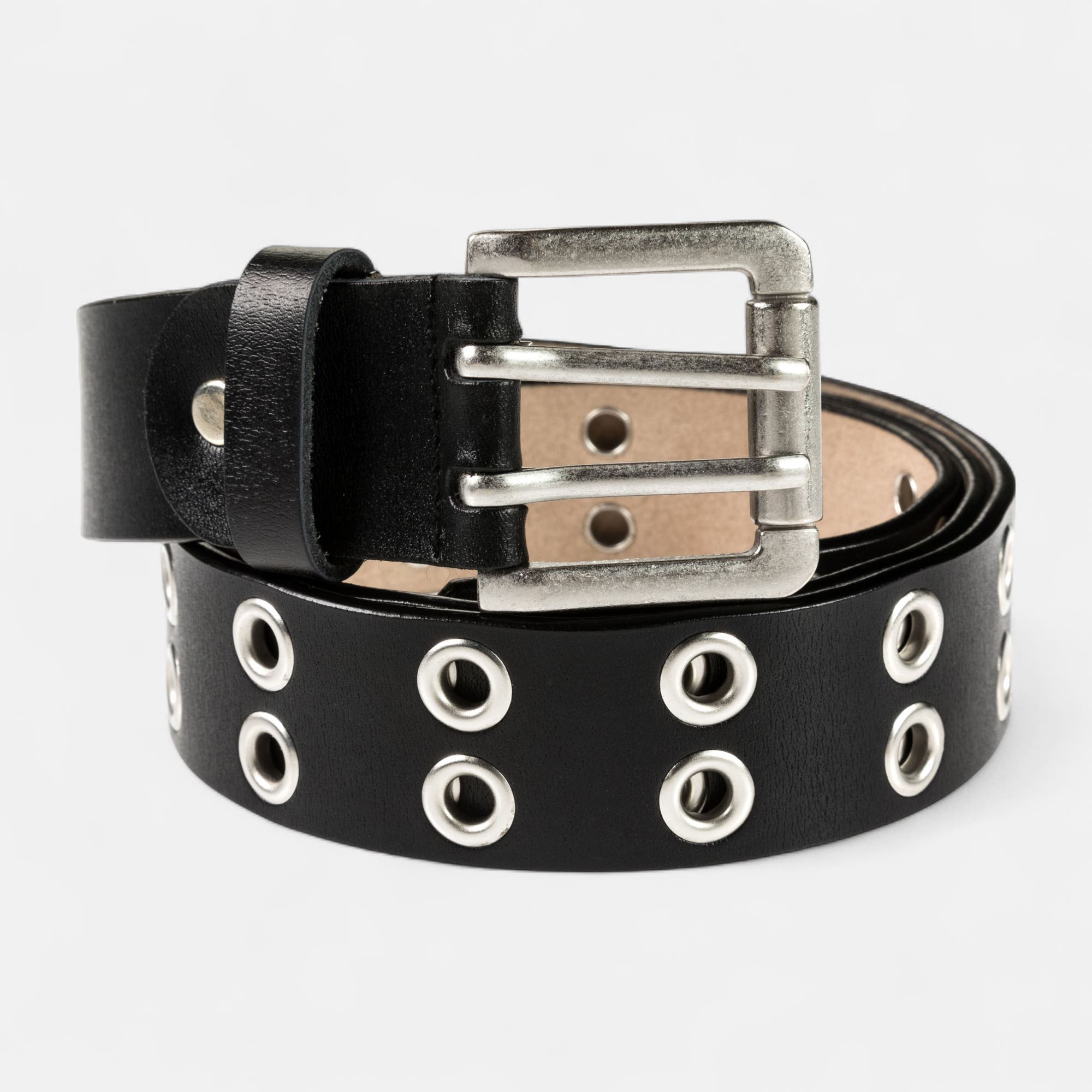 Ceinture en cuir noir
