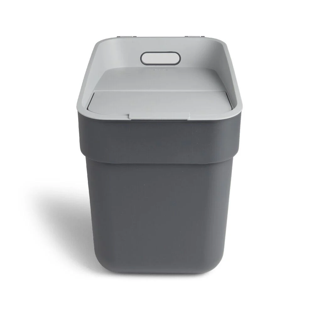 Poubelle de tri grise 20L