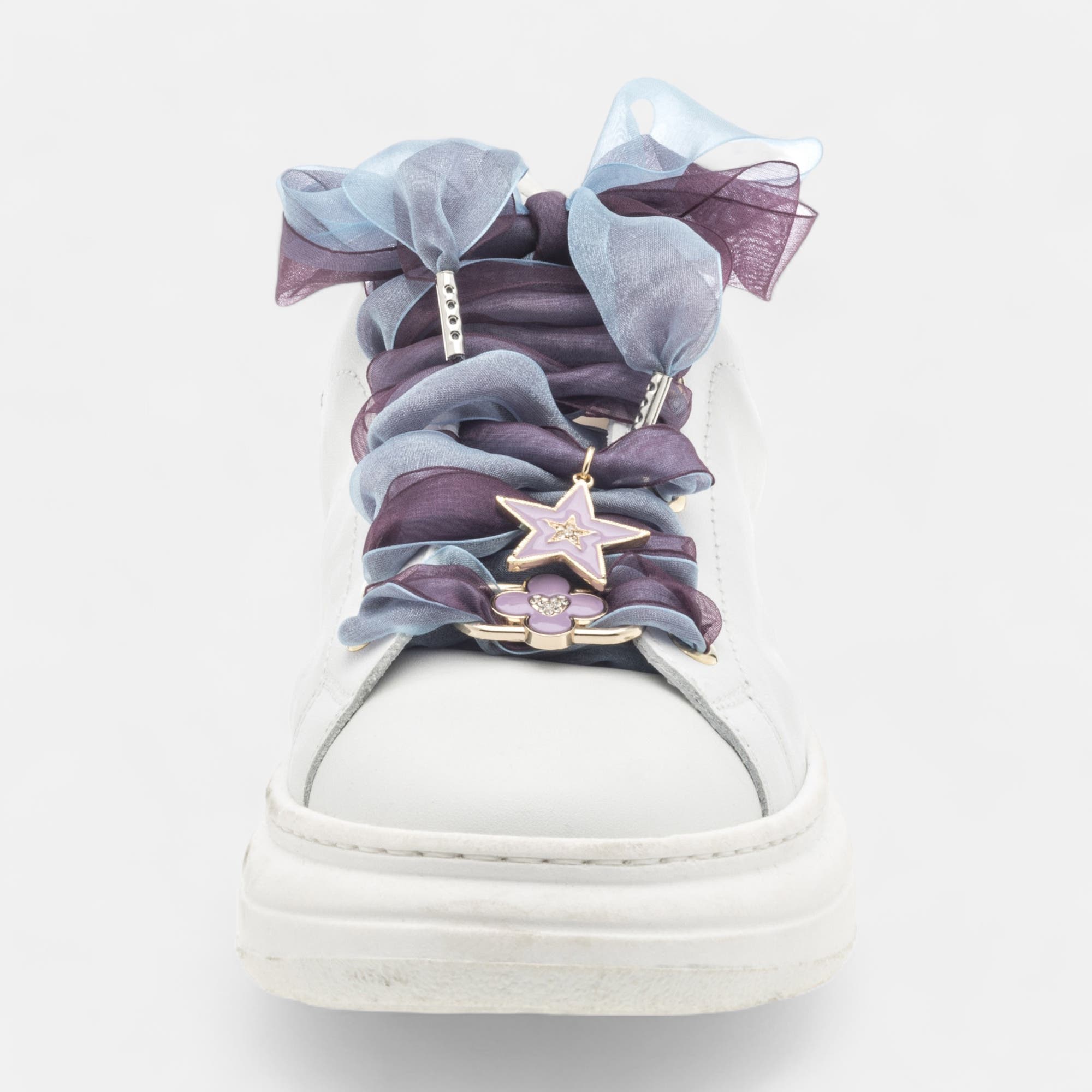 Baskets basses Femme en cuir blanc