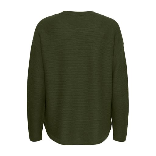 Fransa Langærmet Striktrøje, Rifle Green Melange, S