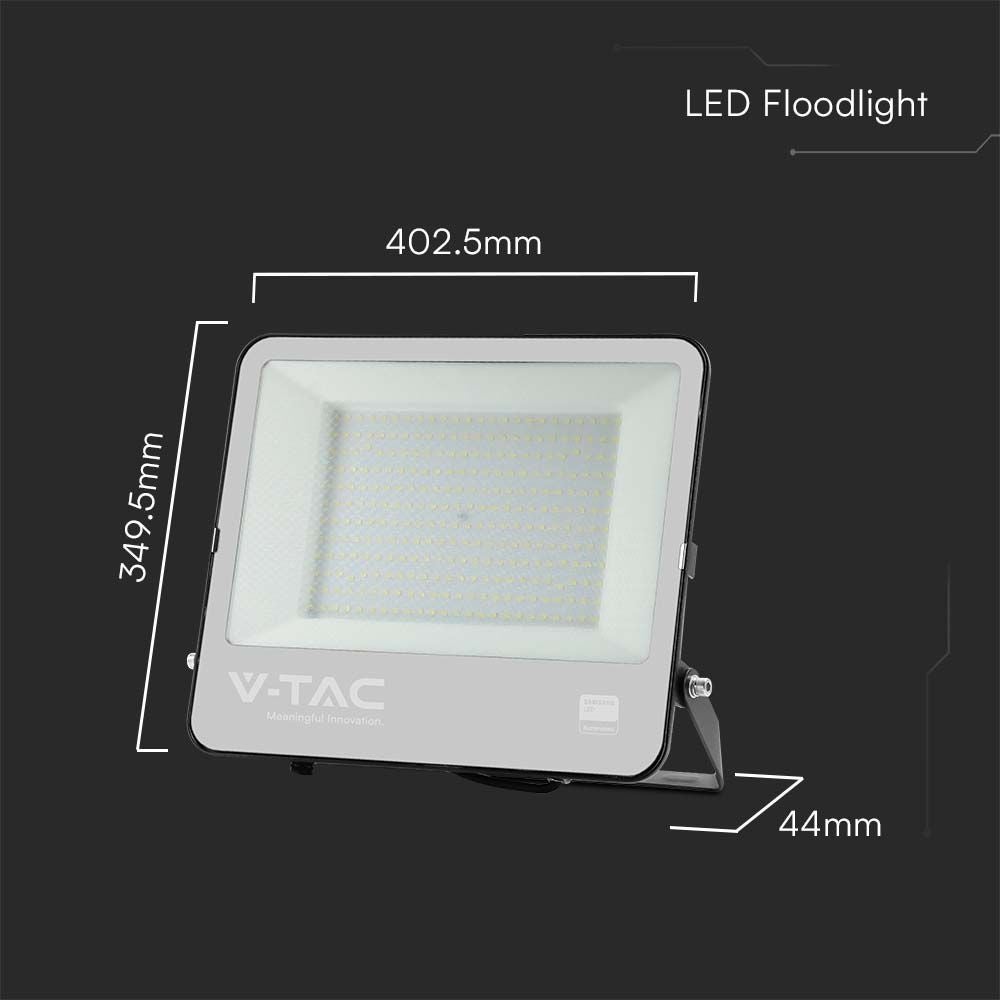 V-TAC VT-44101 - LED-koplamp - Zwart - 135lm/w - Samsung - IP65 - 100 Watt - 11480 lumen -
