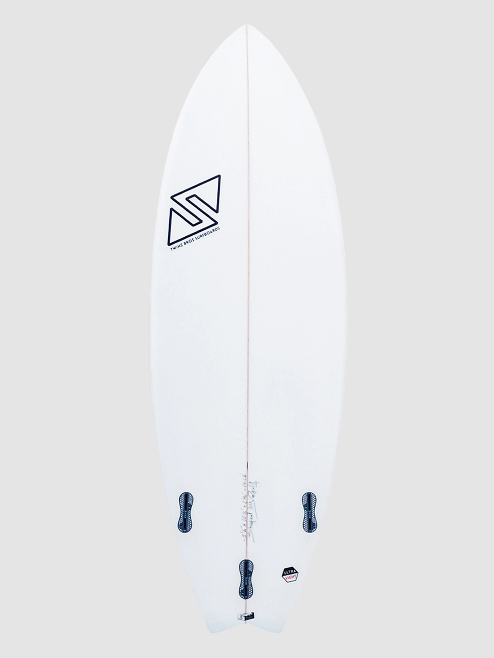 TwinsBros Ant FCS2 Surfboard white