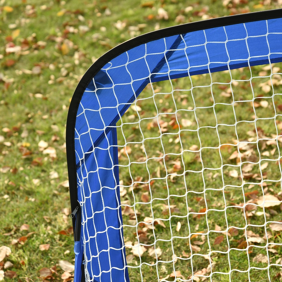 HOMCOM Fußballtor im 2er Set blau