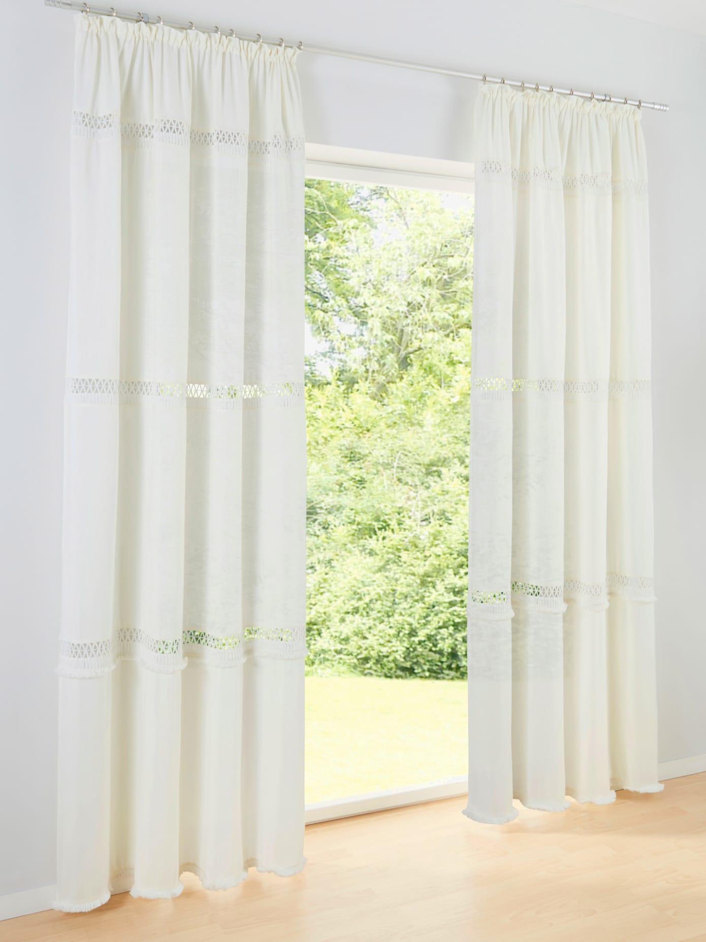 Rideau matière opaque