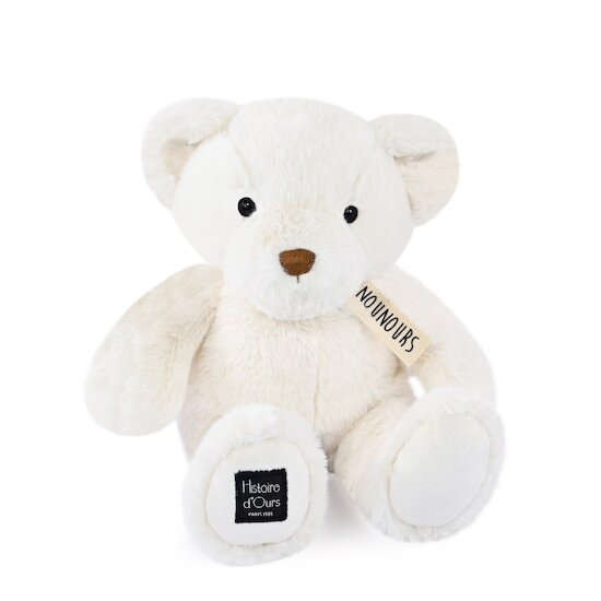 Le Nounours Ours en peluche   Blanc        28 cm   de               Histoire d'ours