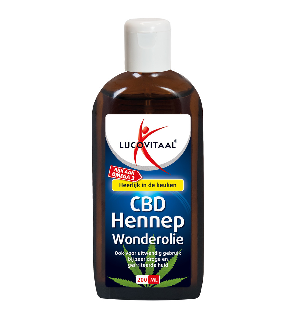 Lucovitaal CBD Hennep Huidwonder Olie (200 ml)