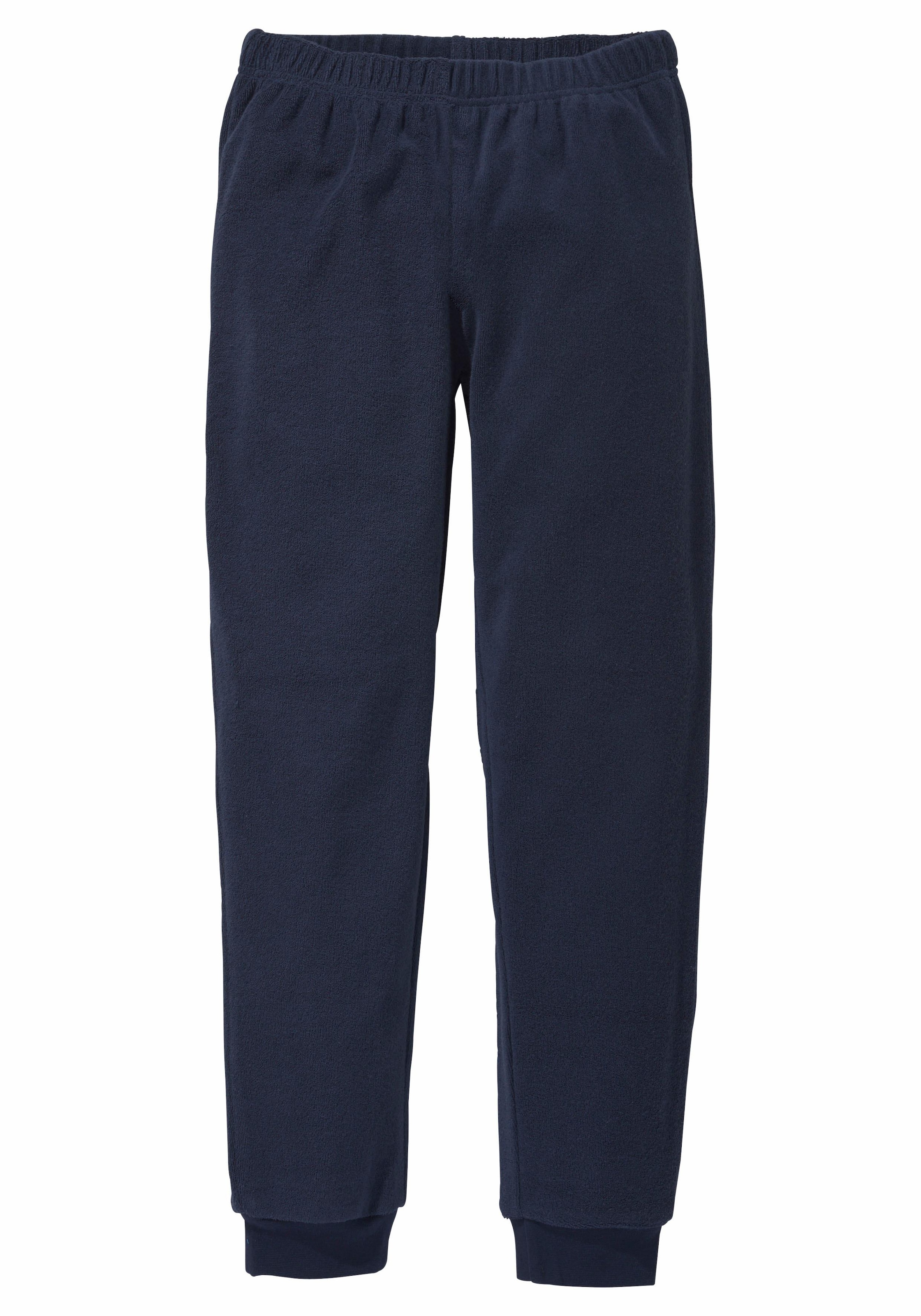AUTHENTIC LE JOGGER Pyjama, 2 Stk. Schlafanzug aus Frottee, mit Bündchen