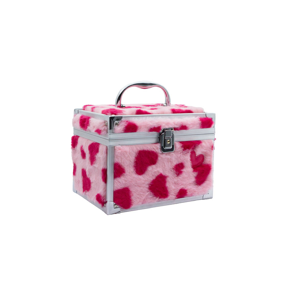 Create It! love make-up case fluffy hartjes