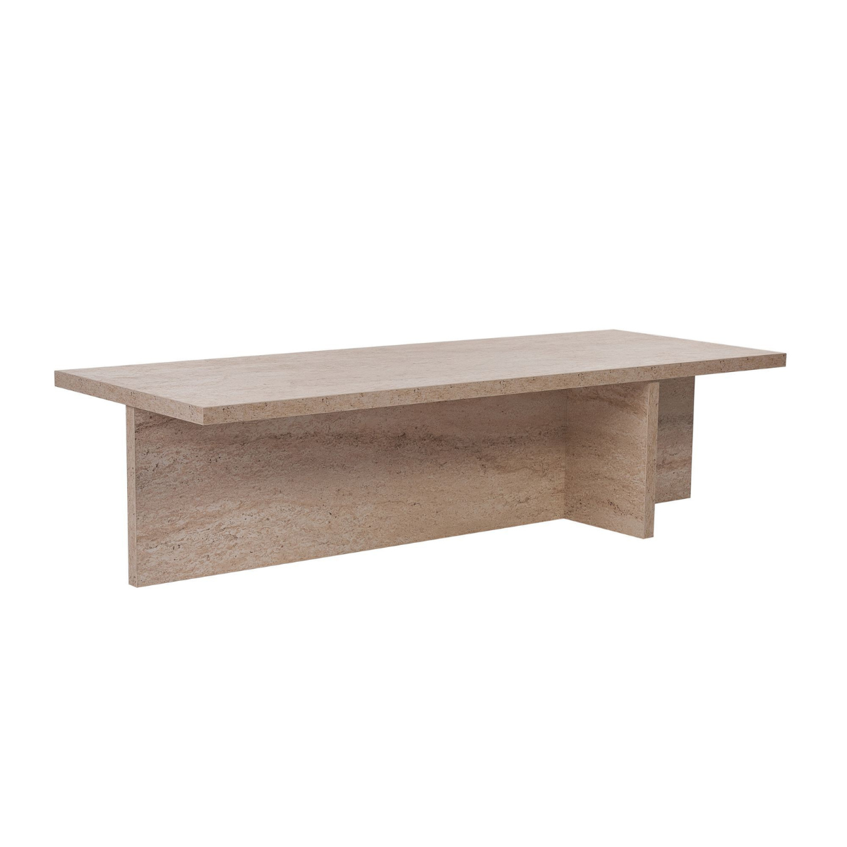 Calicosy - HARBOR Salontafel - H30 cm - Travertijneffect