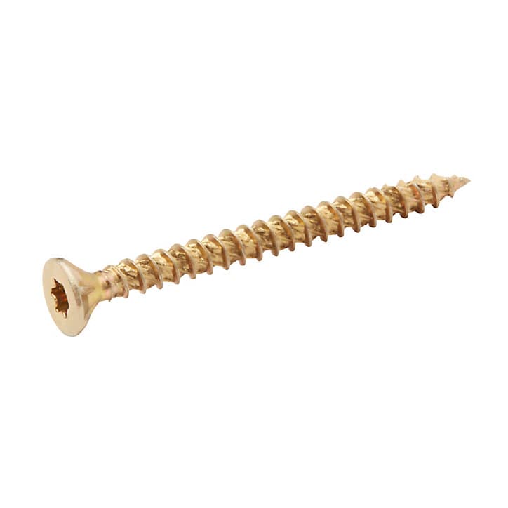 Vis à bois Turbodrive Premium torx zinguée jaune 3.5x40 mm - 500 pièces