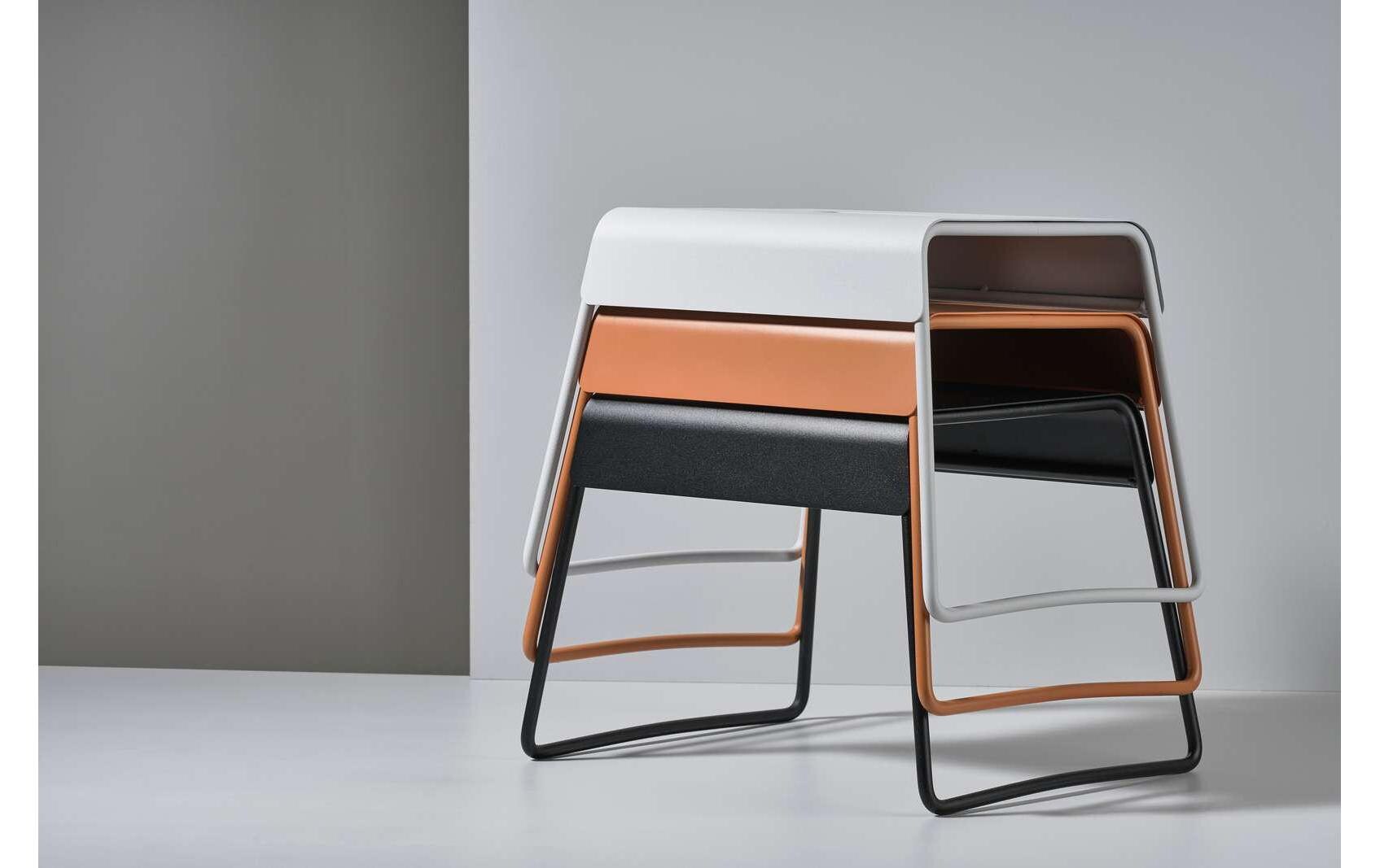 Hocker Stahl, SchwarzHocker