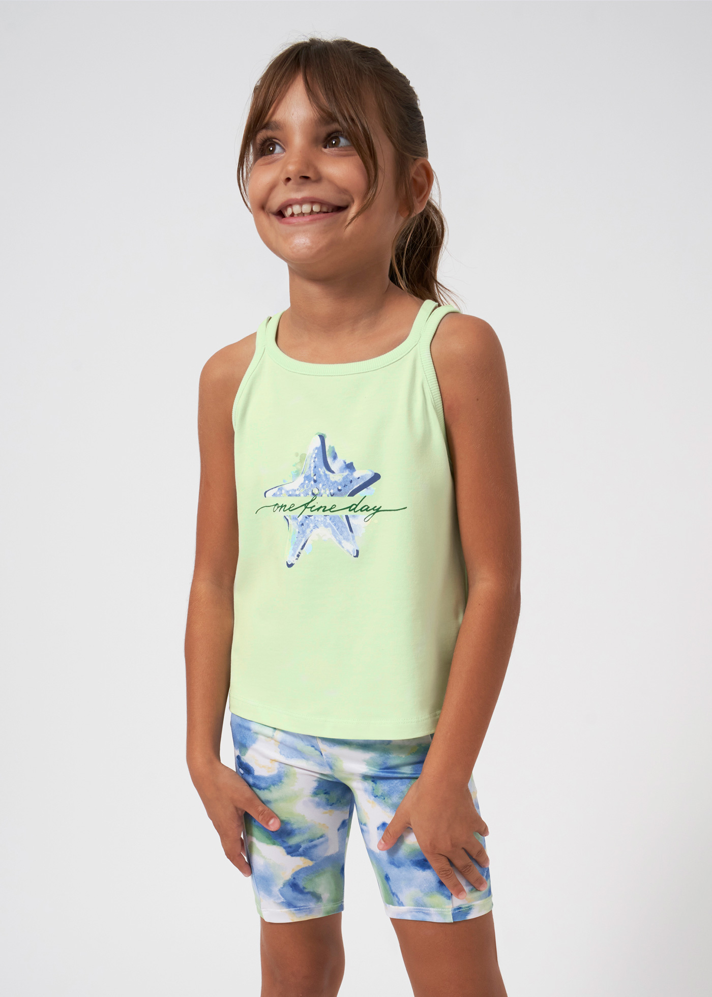 Calças legging de ciclismo para meninas