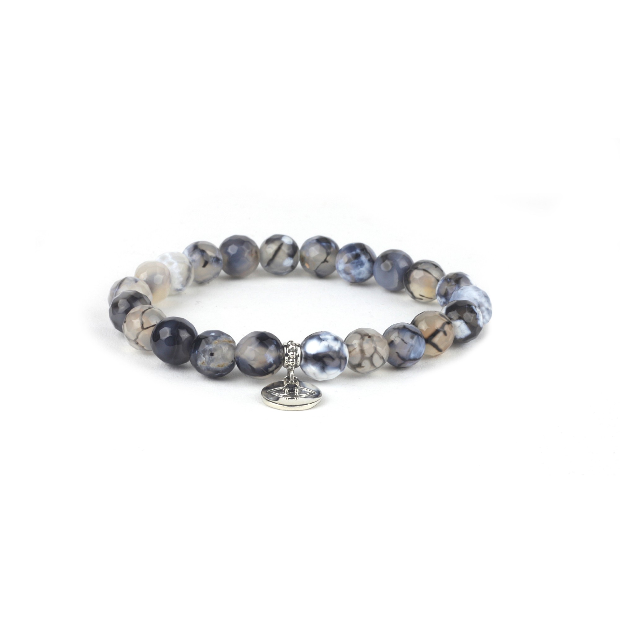 Armband 'Evil Eye', Chalcedon-Perlen und Sterlingsilber in Geschenkbox günstig bestellen