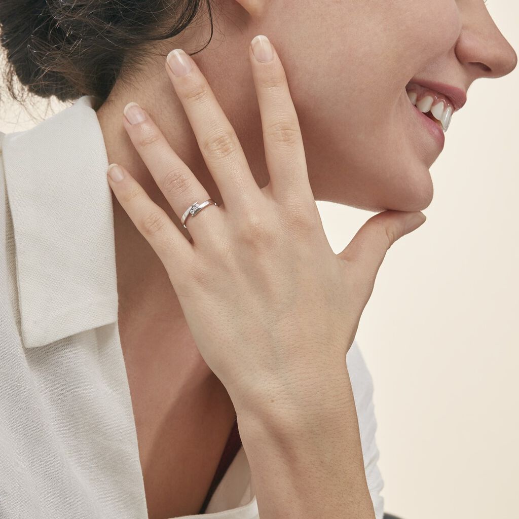 Bague Galya Or Blanc Diamant