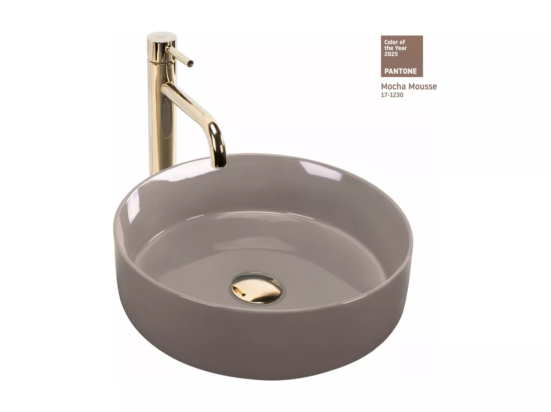 Vasque À Poser Rea Sami Shiny Beige