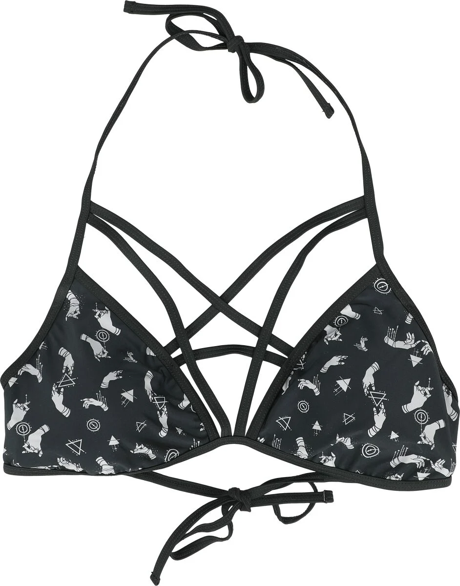 Haut de Bikini Pentagramme | Gothicana by EMP Haut de bikini