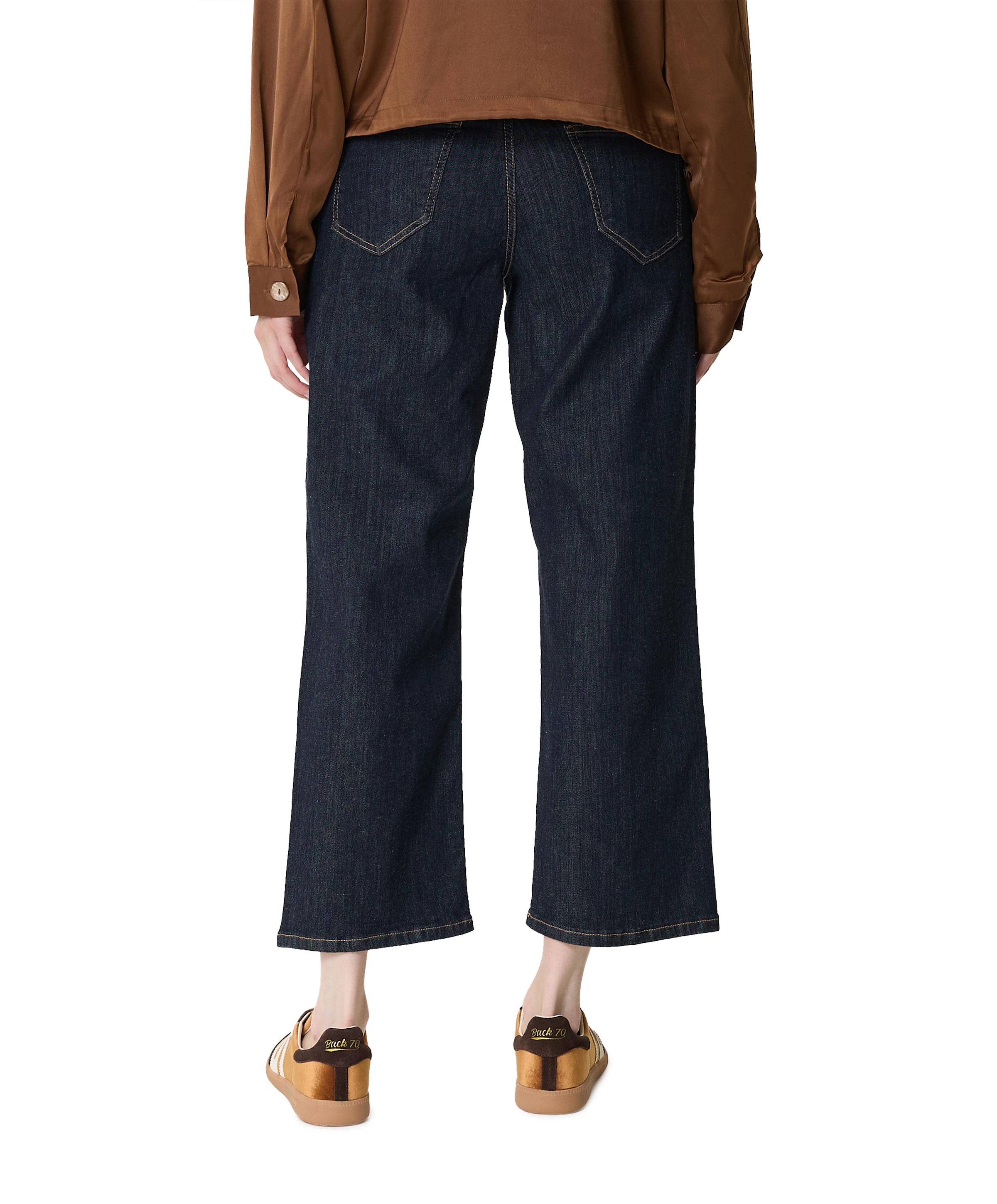 Toni Liv Wide 7/8 dames jeans blauw