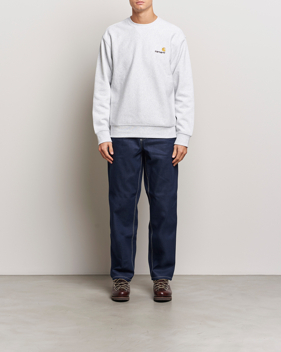 Carhartt WIP American Script Sweatshirt Ash Heather