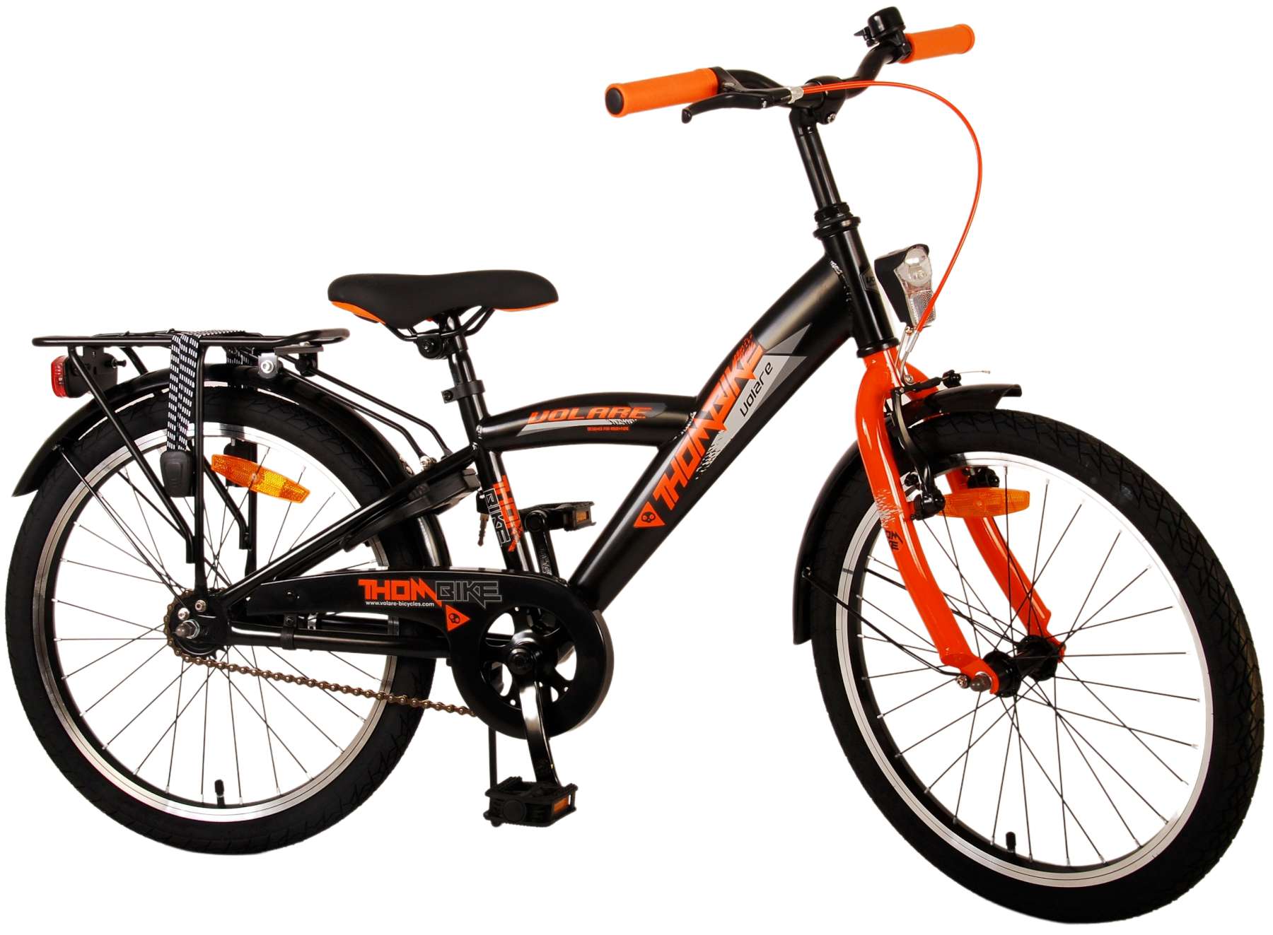 Kinderfahrrad Thombike für Jungen 20 Zoll Kinderrad in Schwarz Orange