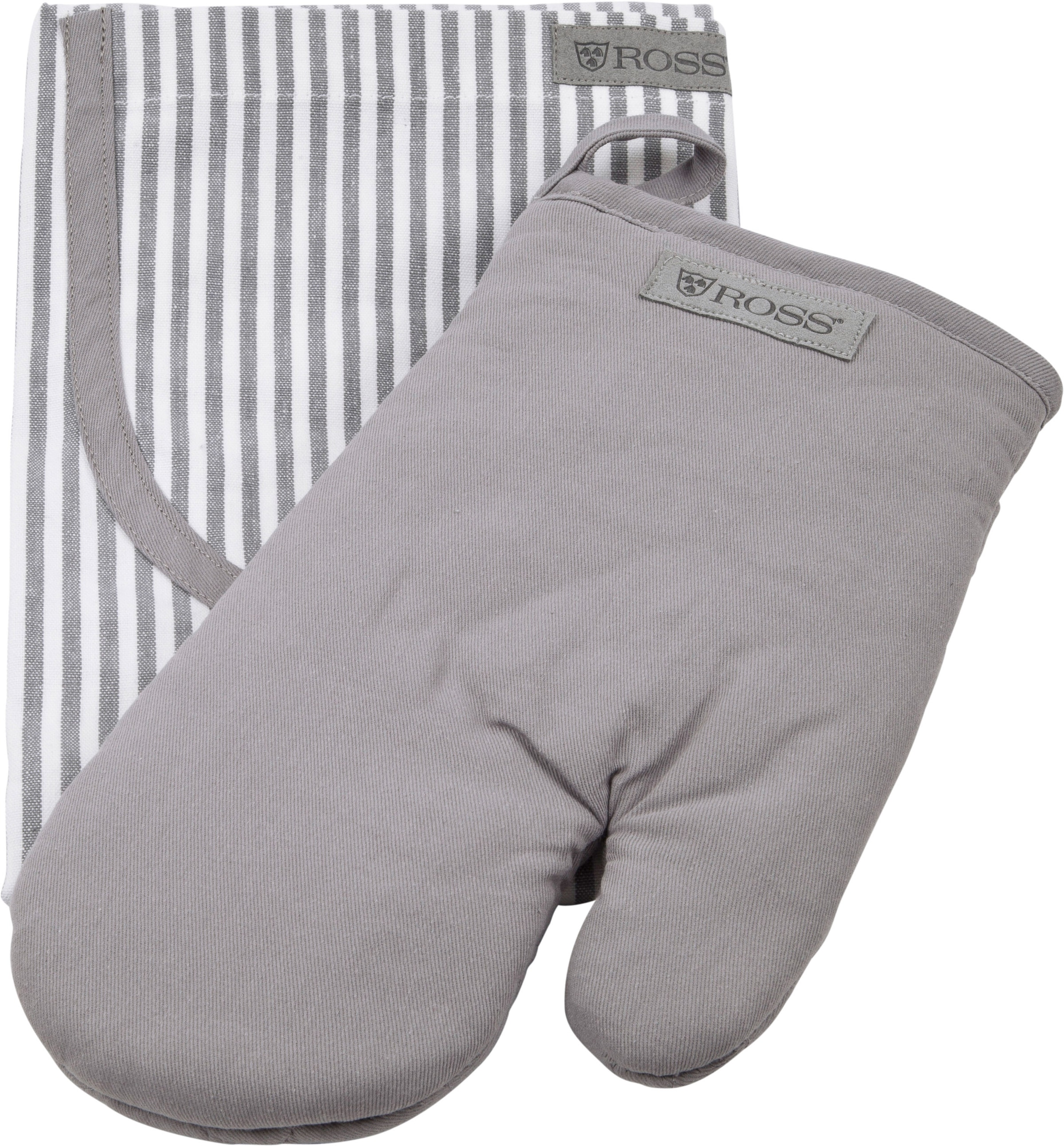 ROSS Grillhandschuhe »Exclusiv« inkl. Latzschürze, 100% Baumwolle