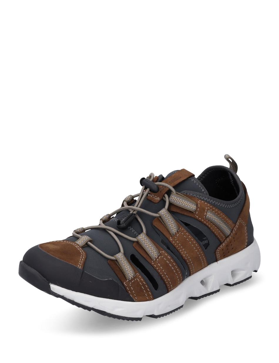 Halbschuh Noah 06, braun-kombi