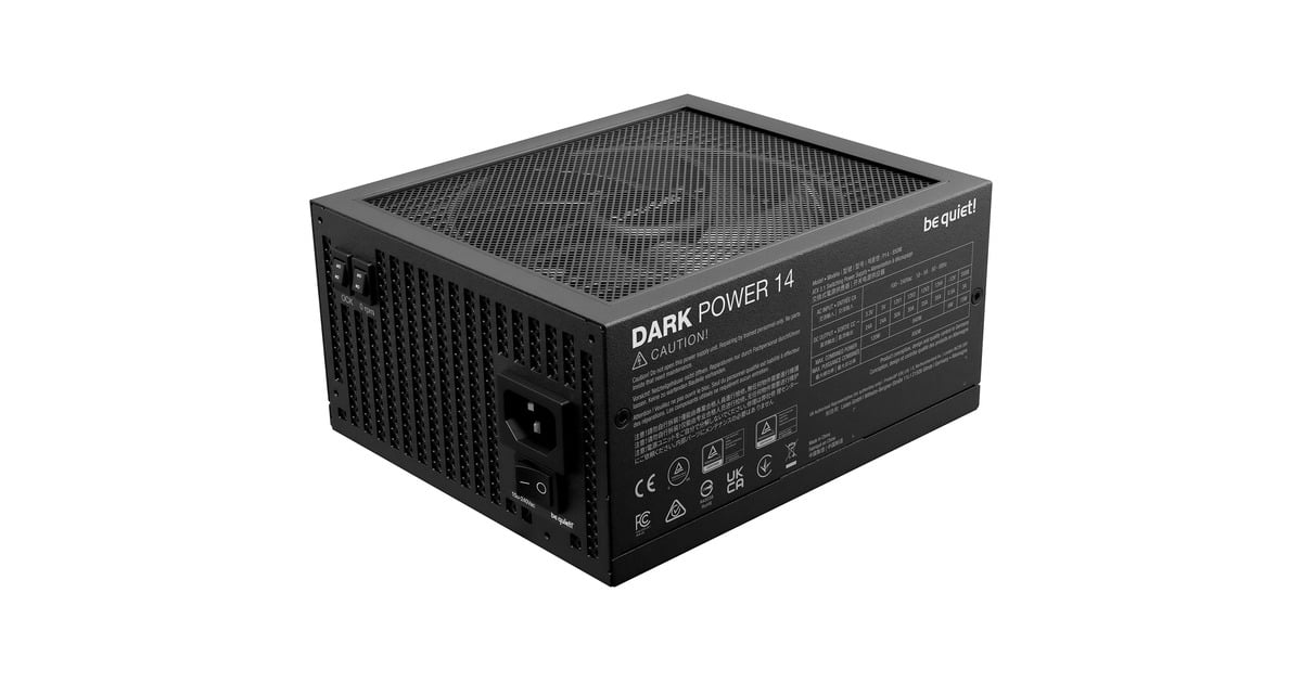 be quiet!Dark Power 14 modulaire 850 watt voeding   (Zwart, 1x 12V-2x6, 4x PCIe)
