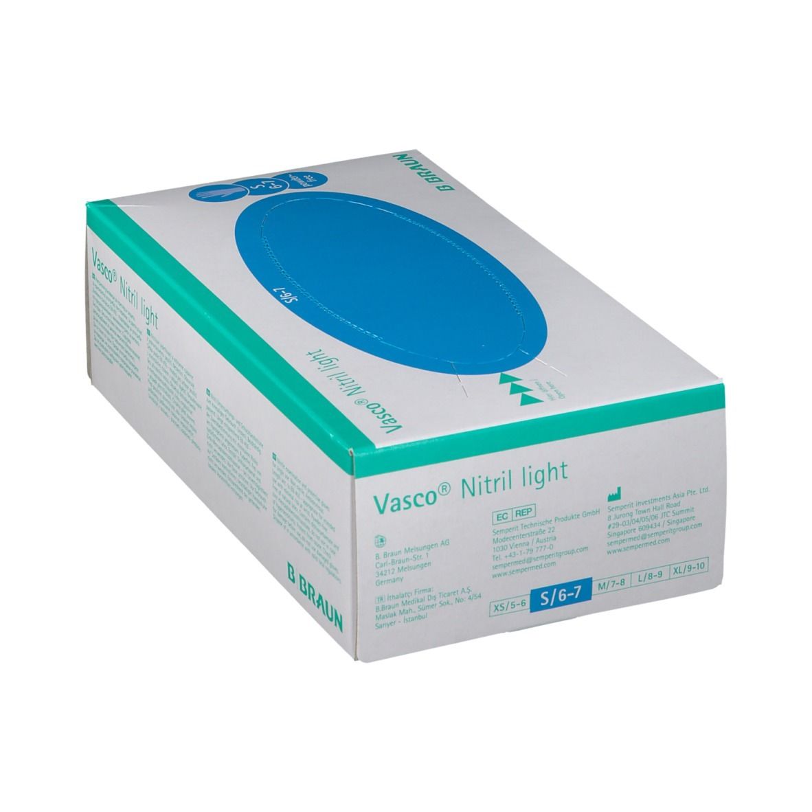 Vasco® Nitril light Untersuchungshandschuhe Gr. S