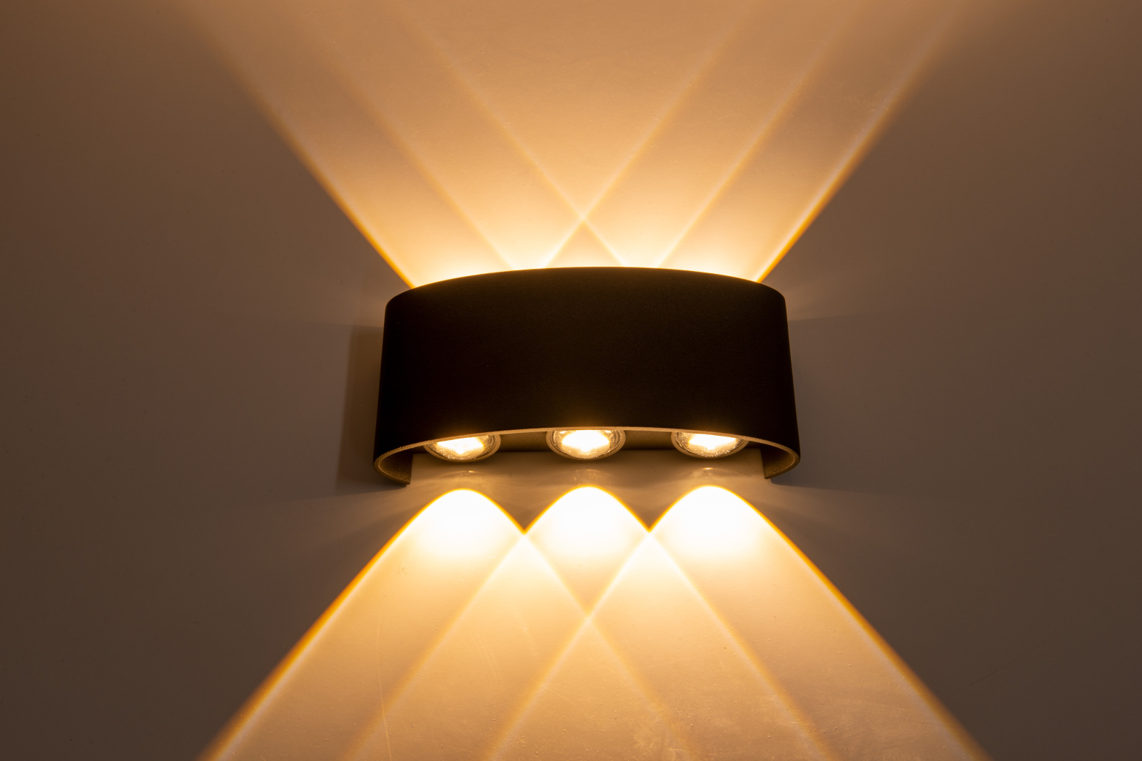LED Außenwandleuchte - anthrazit - 14 cm breit