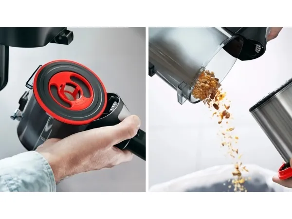Bosch Unlimited 7 BCS711PET ProAnimal - Støvsuger - pind/håndholdt (2-i-1) - uden pose - ledningsfri - rød - 1 batteri
